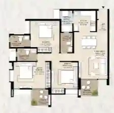 3 BHK Floor Plan